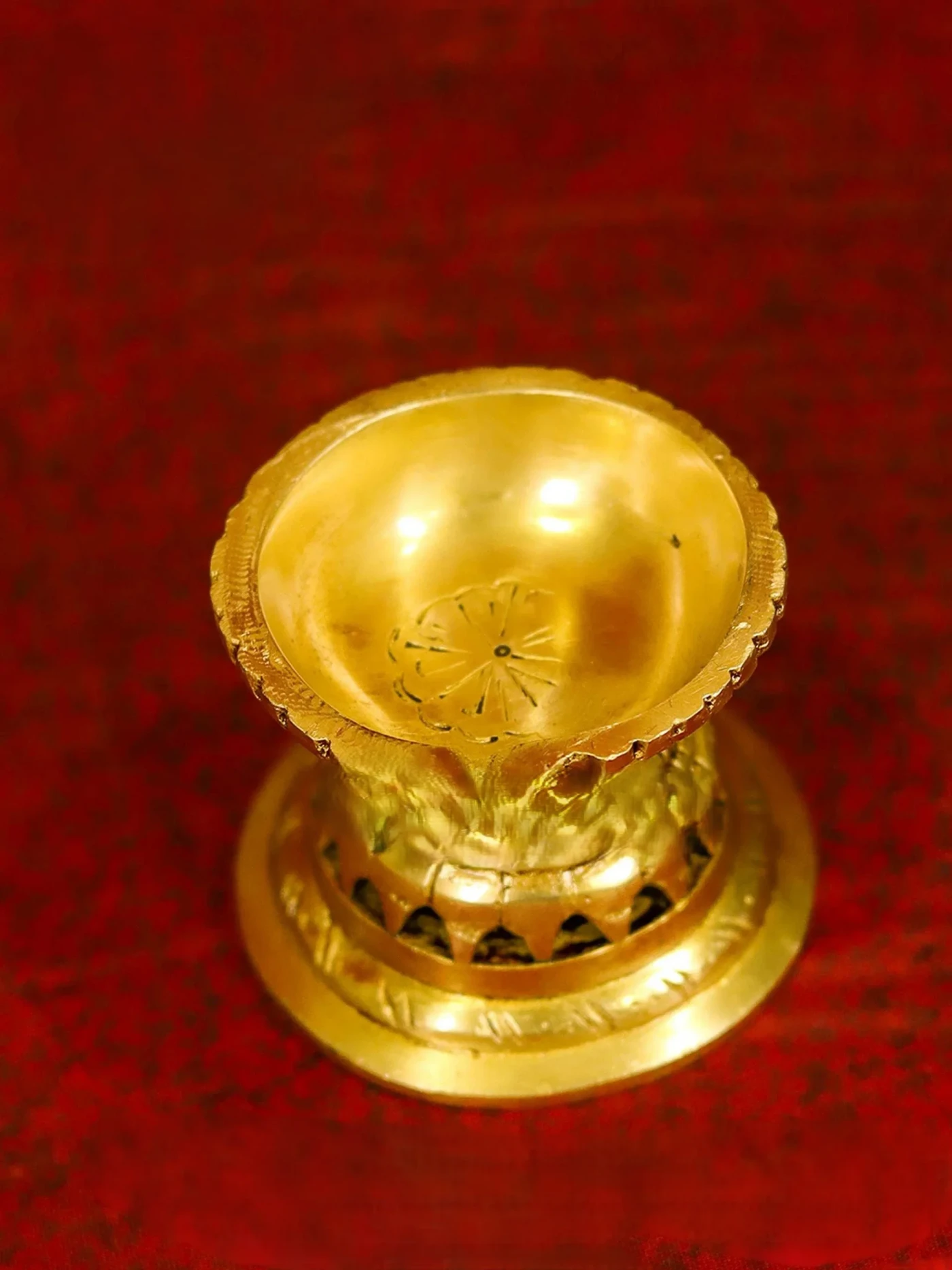 Brass Lamp Decorative Vilakku 2.5″ INCH